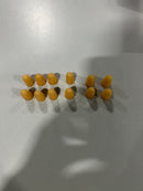 ACCO SMALL RUBBER FINGERTIPS SIZE 11 (SMALL) - AMBER - Like New