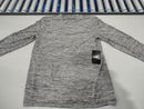GALAXY BY HARVIC PULLOVER HEATHER KNIT SHIRT - SIZE: MEN L - GRAY - Brand New