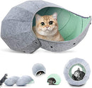 K1 Cat Toy House Condos Beds Indoor Soft Cave Tunnel Play Multi-Function - Green - Brand New