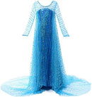 JERRIS APPAREL JERRISAPPAREL GIRLS PRINCESS COSTUME BIRTHDAY PARTY - SIZE 7 BLUE - Like New