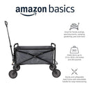 AMAZON BASICS COLLAPSIBLE HEAVY DUTY UTILITY WAGON JC163 - GRAY - Like New