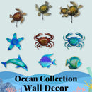 Comfy Hour Under the Sea Collection 14" Metal Art Ocean Fish Wall Decor Blue - Brand New