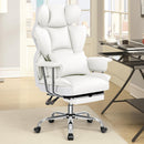 GENERIC FAUX LEATHER EXECUTIVE COMPUTER CHAIR - WHITE - Like New