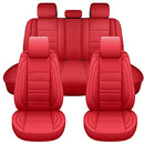 SPEED TREND Car Seat Covers PU Leather ST-001 Full Set, RED - Brand New