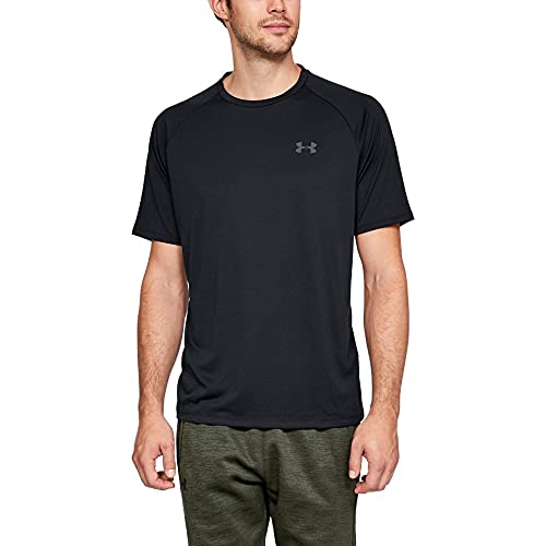 1326413 Under Armour Men's Tech 2.0 Short-Sleeve T-Shirt Black/Graphite L - Brand New