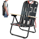 CLEVERMADE SEQUOIA FOLDING BACKPACK CHAIR; 5 RECLINE POSITION - BLACK - Brand New