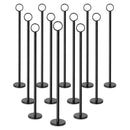 NEW STAR FOODSERVICE RING-CLIP TABLE NUMBER HOLDER 15IN SET OF 12 27723 - BLACK - Like New