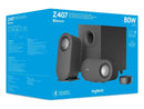 Logitech Z407 Bluetooth Computer Speakers with Subwoofer and Wireless Control,