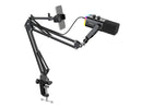 FIFINE AM8T NEO Adjustable Microphone Boom Arm with Stable Phone Holder for Live