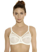 WACOAL WOMEN'S RETRO CHIC UNLINED MESH FULL COVERAGE UNDERWIRE BRA, 36DD - IVORY - Brand New