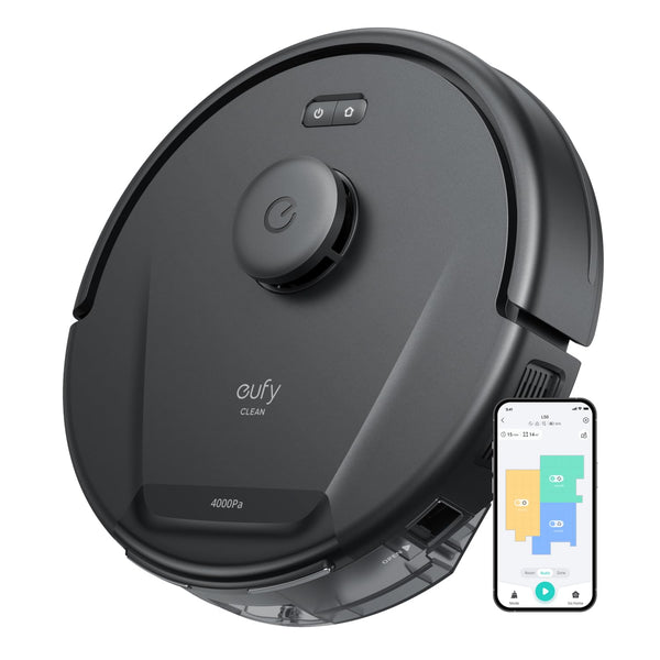 EUFY L50 ROBOT VACUUM WITH 4,000 PA POWERFUL SUCTION T2265Z11 - BLACK - Like New