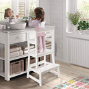 WishaLife Kids Kitchen Step Stool with Safety Rail, Children Standing Tower - Brand New
