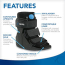 United Ortho Short Air Cam Walker Fracture Boot Extra Large Black - Brand New