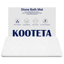 Kooteta SBM-LX-W Stone Bath Mat, Diatomaceous Earth Shower Mat - White Diamond Like New