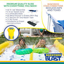BACKYARD BLAST - 30' Waterslide with Bumpers and Splash Zone, 2 Inflatable - Like New