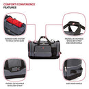 SWISSGEAR APEX DUFFLE BAG TRAVEL GYM BUNGEE-CORD SYSTEM 9000204227 Gray/Black - Brand New