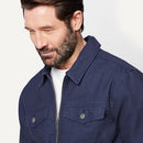 AEMN82404M26 AMAZON ESSENTIALS MEN CANVAS JACKET NAVY SIZE MEDIUM - Brand New