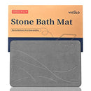 WICOLO STONE BATH MAT,DIATOMACEOUS MAT,ABSORBENT, QUICK DRYING - DARK GRAY - Like New