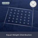 HUG BUD WEIGHTED BLANKET 41" X 60" - 7-lbs, No Duvet Cover Required - NAVY - Like New