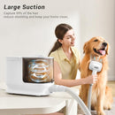 BUNFLY DOG GROOMING KIT & VACUUM, 3.5L CAPACITY, 13000KPA STRONG SUCTION - WHITE - Like New