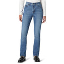 AMAZON ESSENTIALS WOMEN MEDIUM STRETCH SLIM-FIT MID-RISE JEANS - SIZE 14 - BLUE - Brand New