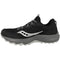 SAUCONY MENS AURA TRAINERS IN BLACK MESH, SIZE 8.5, BLACK/GRAVEL Like New