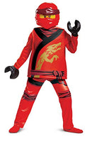 Disguise Kai Costume for Kids, Lego Ninjago Legacy Character, 7-8, Red (100409K) - Brand New