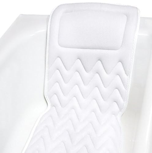 BATH HAVEN BATH PILLOW FOR BATHTUB FULL BODY MAT & CUSHION CLASSIC - WHITE - Like New