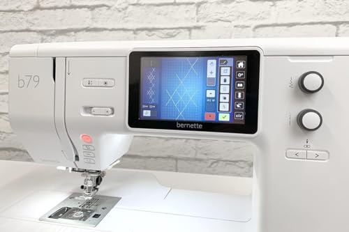 BERNETTE B79 COMPUTERIZED SEWING AND EMBROIDERY MACHINE - BLACK, WHITE - Like New