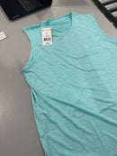 KICK START GEAR SPORTSWEAR SLEEVELESS SHIRT - SIZE: MEN M - AQUA - Brand New