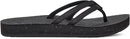 TEVA WOMEN'S W REFLIP STRAPPY LEATHER - SIZE: WOMEN 10 - BLACK - Brand New