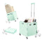 HONSHINE FOLDABLE ROLLING CRATE STAIR CLIMBING UTILITY LIGHT GREEN - Like New