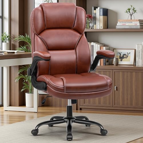 FELIXKING PU LEATHER EXECUTIVE OFFICE CHAIR ERGONOMIC MID-BACK - Scratch & Dent