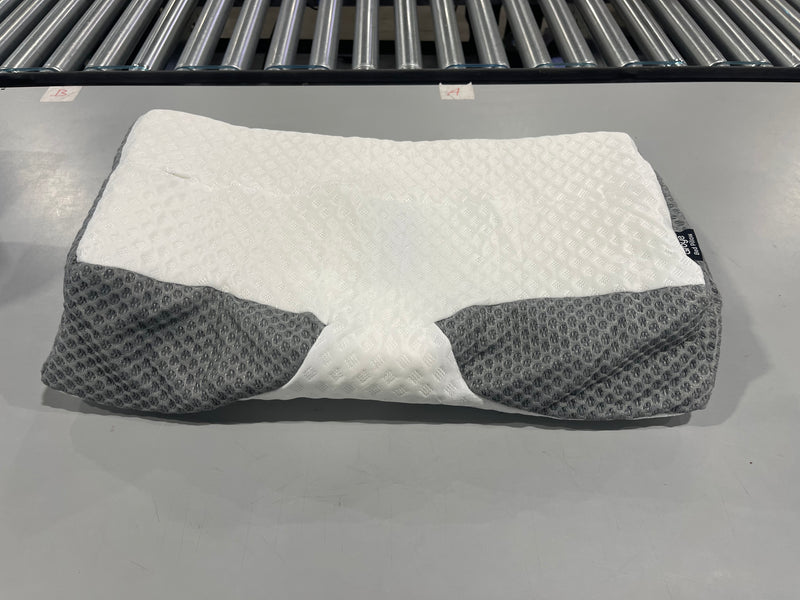 GROYE DJUSTABLE NECK PILLOWS PAIN RELIEF SLEEPING ENHANCED ERGONOMIC - DARK GRAY - Like New