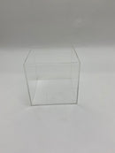 THYLE ACRYLIC SQUARE VASES 5" X 5" X 5" FOR EVENT PARTY, CEREMONY - CLEAR - Like New