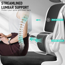 KERDOM HIGH BACK ERGONOMIC OFFICE CHAIR BREATHABLE MESH DESK CHAIR - WHITE/BLACK - Like New