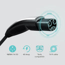 LECTRON LEVEL 2 TESLA CHARGER 240V 40 AMP NEMA 14-50 PLUG 16 FT EXTENSION CORD - Like New