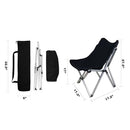 PACBEAR LIGHTWEIGHT FOLDING CAMPING CHAIR - OUTDOOR BEACH CHAIR TRD06 - BLACK - Like New