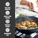 GreenLife 12” (5QT) Deep Skillet Wok Lid PFAS-Free Multi-Purpose Pan - Black - Brand New