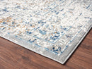 KALATY LUMINA LM-035 VINTAGE BLUES GRAYS RUG 2.5FT X 8FT - VINTAGE BLUE/GRAY - Brand New