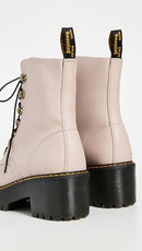 22601001 Dr. Martens Women's Leona Leather Heeled Boot Fashion - Like New