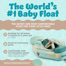 MAMBOBABY INNOVATIVE EXPLORER BABY POOL FLOAT WITH CANOPY - TEAL - Like New