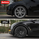 KLUTCHTECH COVERS 14-SPOKES WHEEL CAPS 19'' WHEEL HUB CAPS 4 PACK - MATTE BLACK - Like New