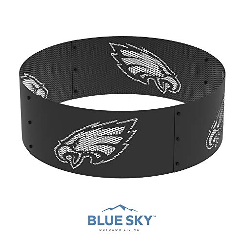BLUE SKY OUTDOOR LIVING NFL NEW ENGLAND PATRIOTS 36" X 12" STEEL ROUND FIRE PIT - Like New