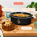 BEAUTIFUL 2.5 QT DIP SERVE MANUAL SLOW COOKER BY DREW BARRYMORE - BLACK SESAME - Like New