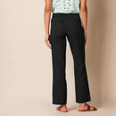 AMAZON ESSENTIALS WOMEN'S LINEN BLEND RELAXED FIT WIDE LEG BLACK SIZE S - Brand New
