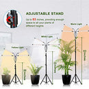VNFOX Grow Light for Indoor 4 Head Tripod Adjustable Light with Stand - Brand New