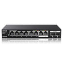 TENDA 2.5GB ETHERNET SWITCH | 10 PORT 2.5G NETWORK SWITCH | VLAN &STATIC - BLACK - Like New