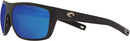 Costa Del Mar Men's Broadbill Blue Mirror Matte Gray Frame Square Sunglasses - Like New