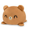 TeeTurtle The Original Reversible Father's Day Bear Plushie - Brown - Like New